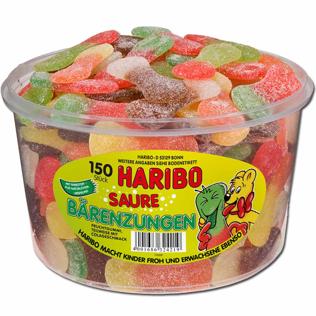 Haribo Saure Bärenzungen 1350g MHD:28.7.25