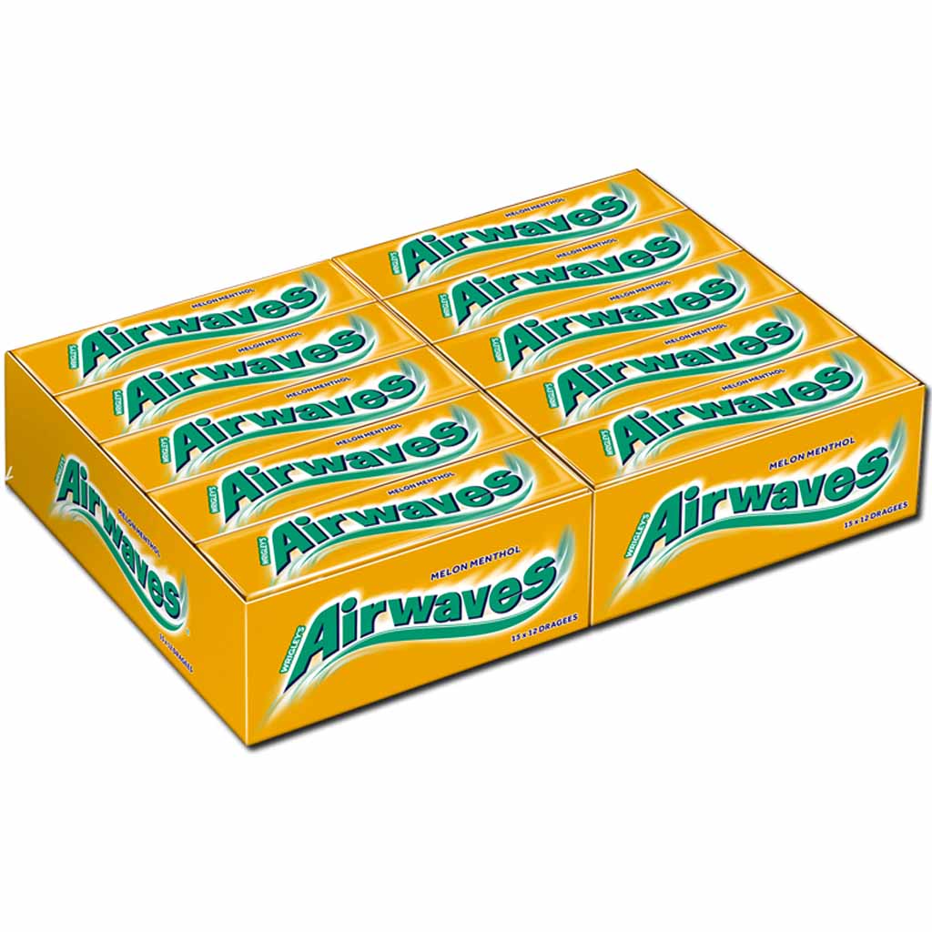 30x Wrigleys Airwaves Melon Menthol 12er=360 Kaugummi MHD:9.1.24