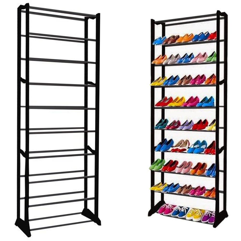 Schuhregal aus Metall, 30 Paar Schuhregal