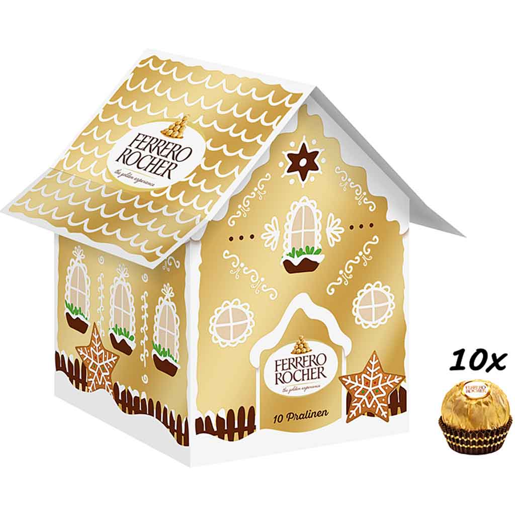 Ferrero Rocher Lebkuchenhäuschen 10er 125g MHD:20.4.22