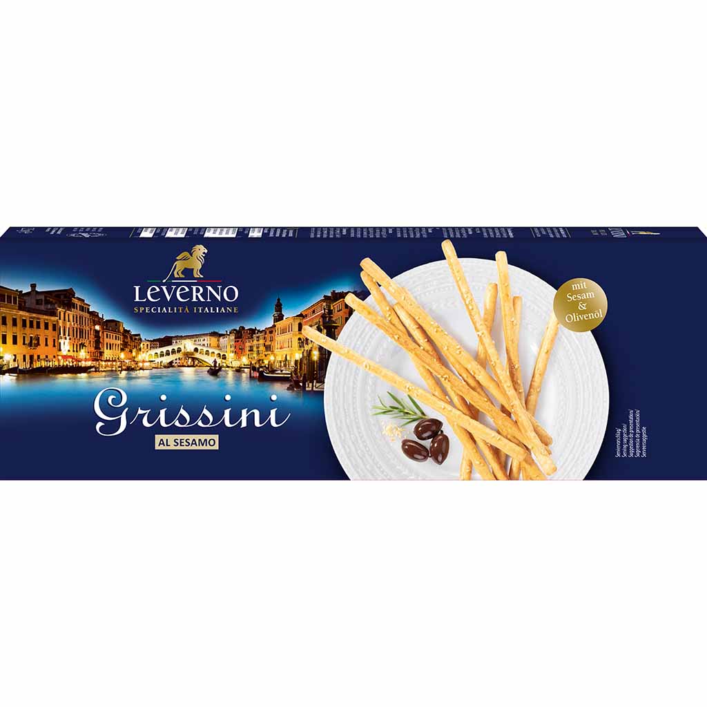 Leverno Grissini al Sesamo 125g MHD:2.9.23