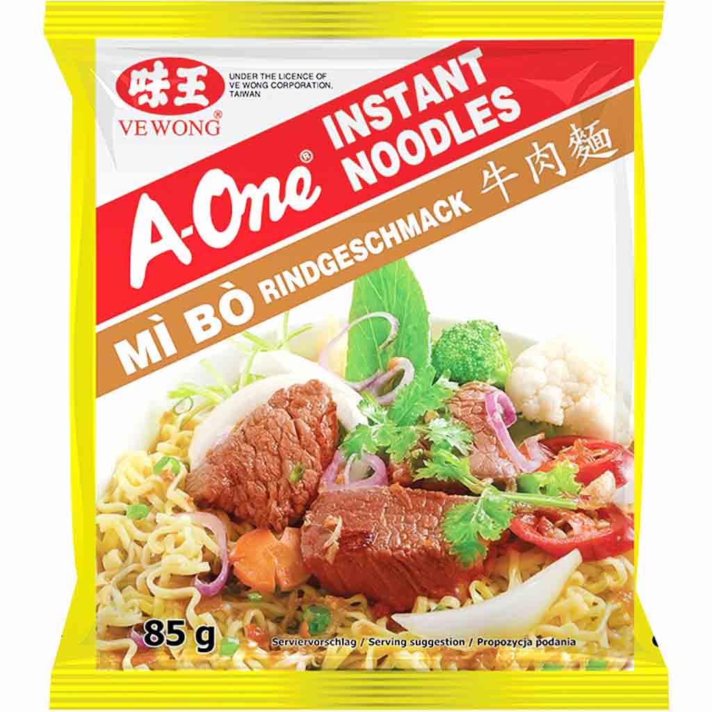 A-One Instant Nudelgericht Mi Vit Quay Rindfleischgeschmack 30x85g=2550g MHD:13.3.25