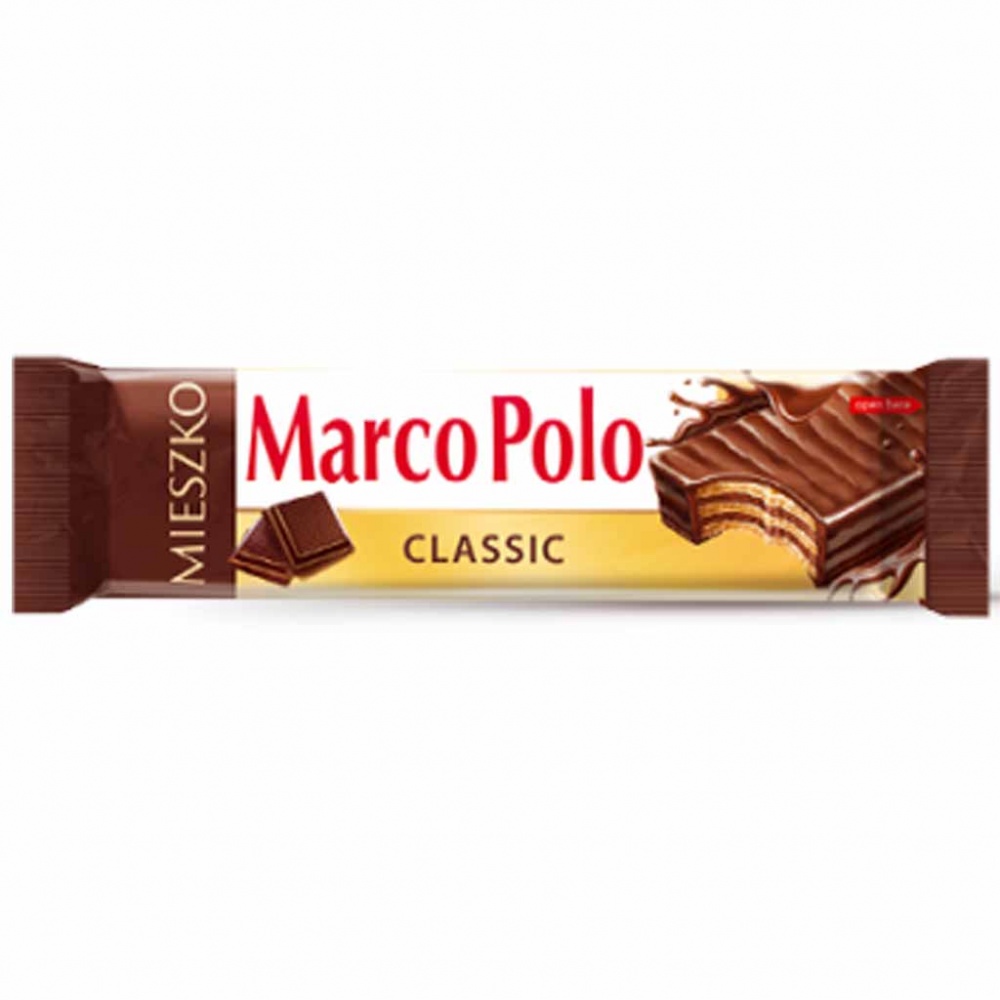 25x Marco Polo Classic Waffelriegel Kakao á 34g=850g MHD:5/20
