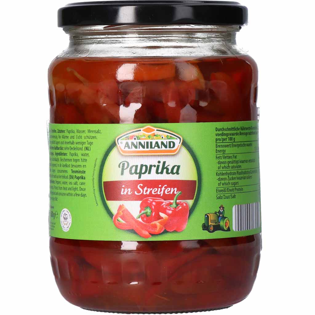 Anniland Paprika in Streifen 360g MHD:6.10.24
