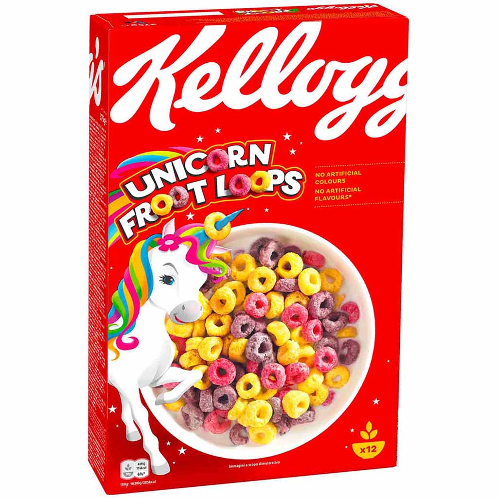 Kelloggs Unicorn Froot Loops Cerealien 375g