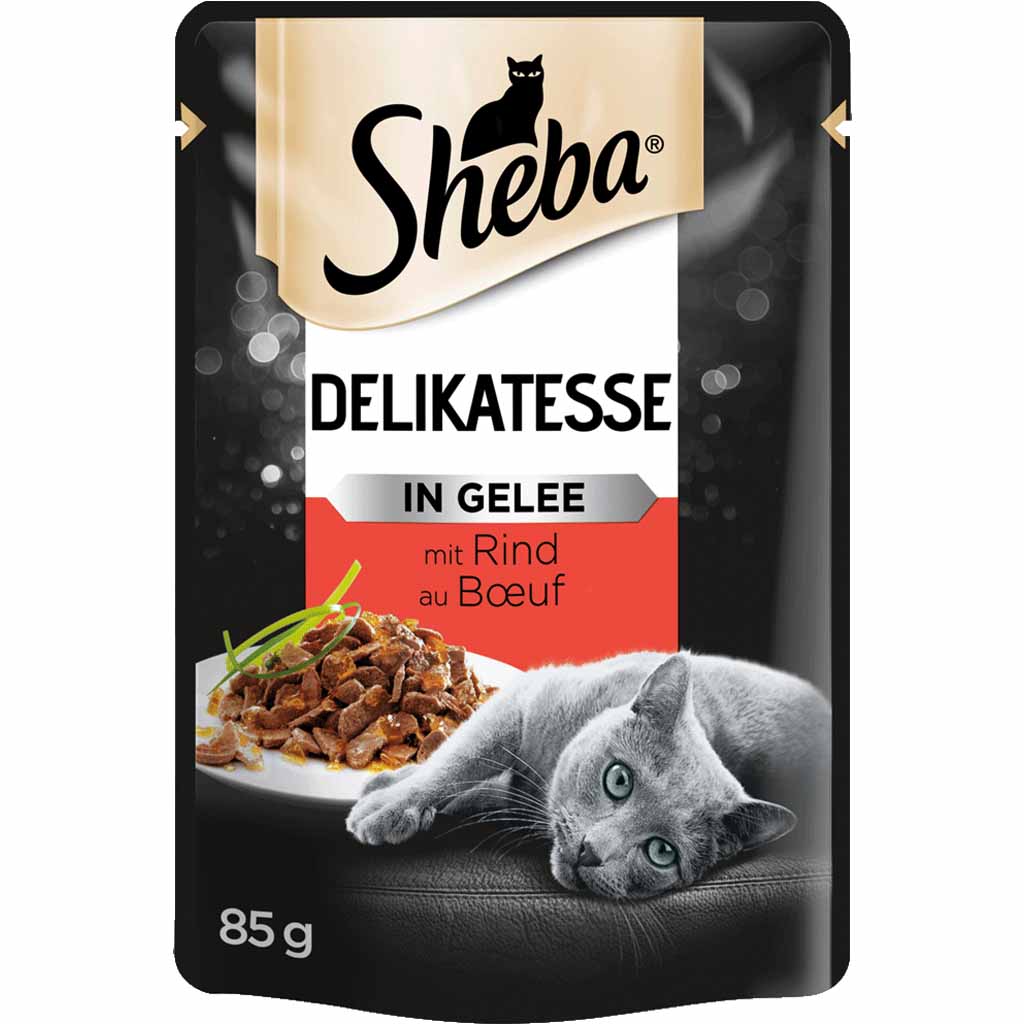 24x Sheba Delikatesse in Gelee mit Rind á 85g=2040g MHD:1.5.23
