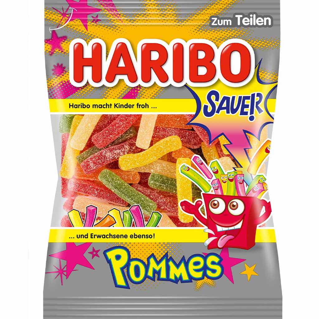 Haribo Sauer Pommes 200g MHD:30.4.23