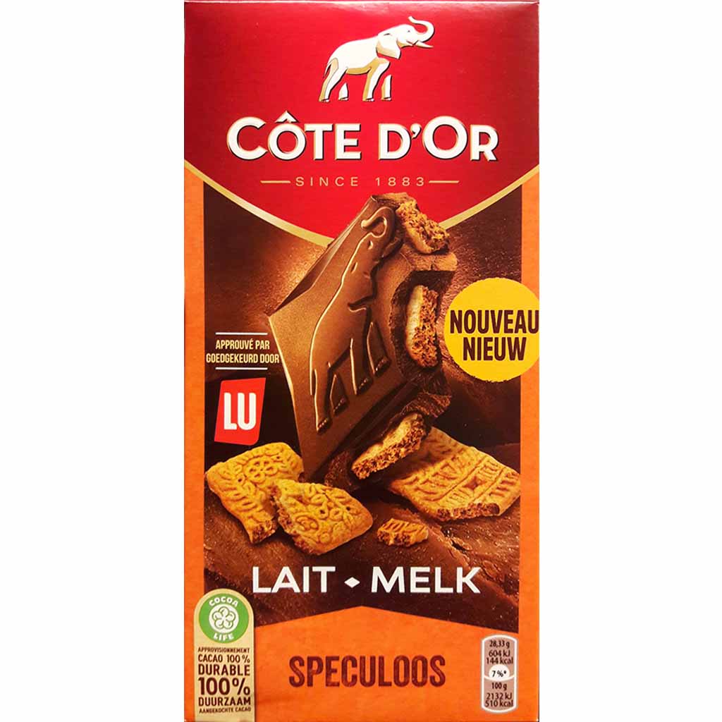 Cote D'Or Tafelschokolade Lait Speculoos 170g MHD:7.8.23