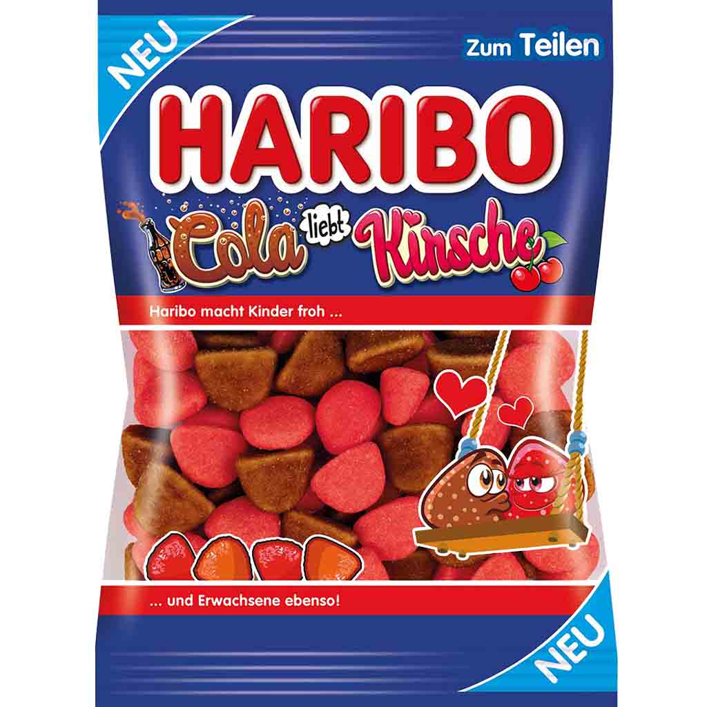 Haribo Cola liebt Kirsche 175g MHD:30.3.23