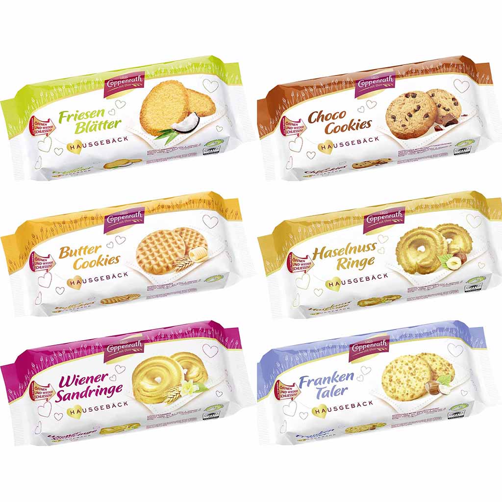 Coppenrath Hausgebäck Gebäck Mischung 6x200g=1200g MHD:15.3.25