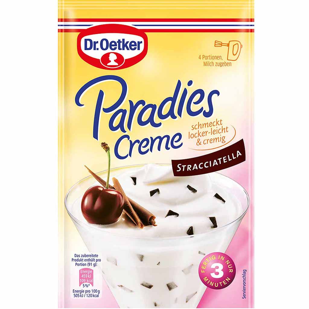 Dr.Oetker Paradies Creme Stracciatella 66g MHD:30.5.25