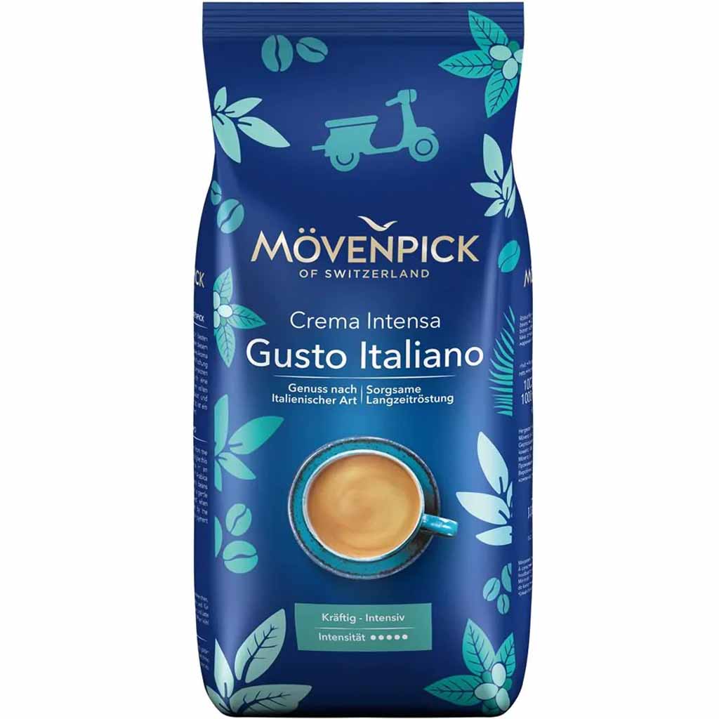 Mövenpick Crema Intensa Gusto Italiano ganze Bohne 1kg MHD:30.9.25