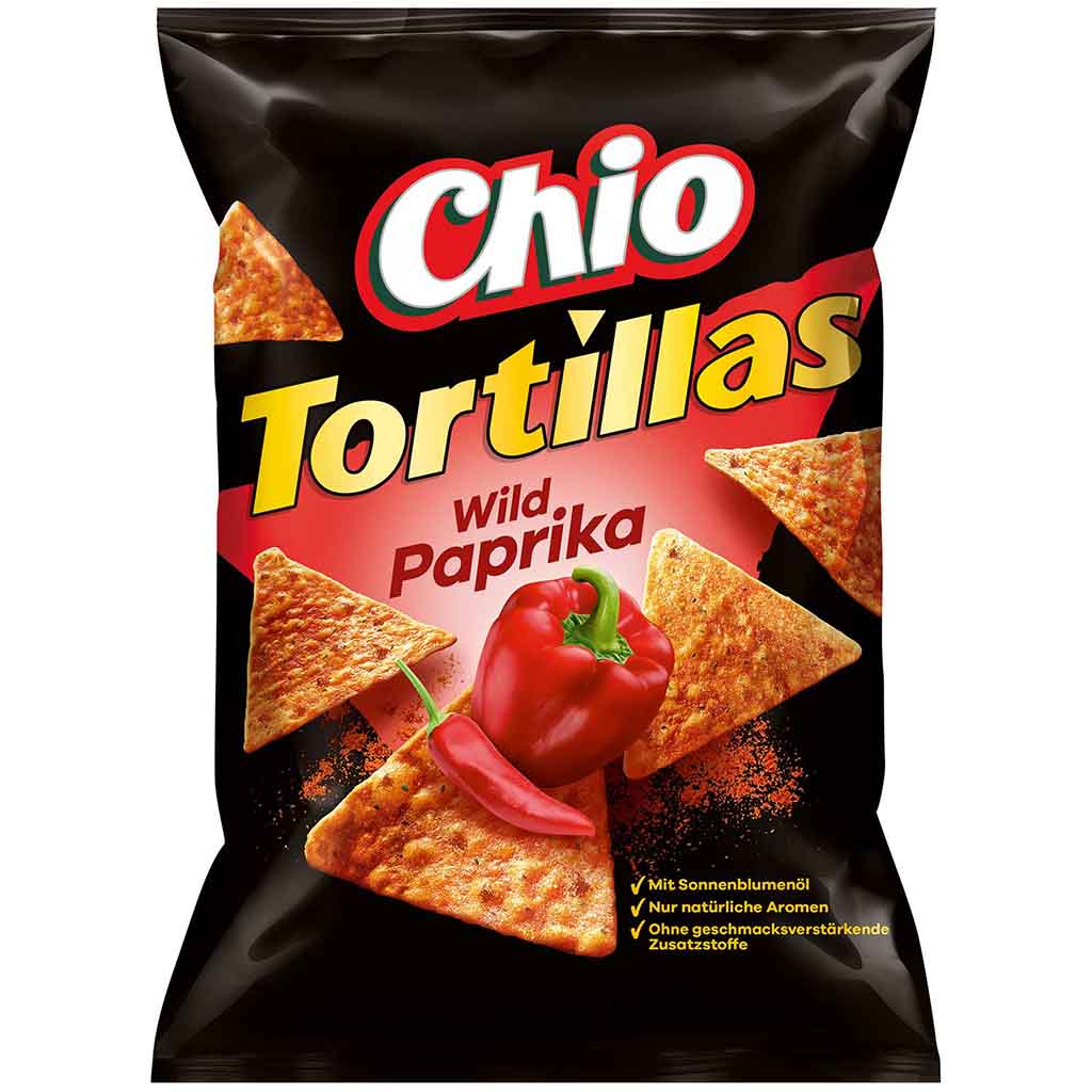 Chio Tortillas Wild Paprika 125g MHD:17.10.22