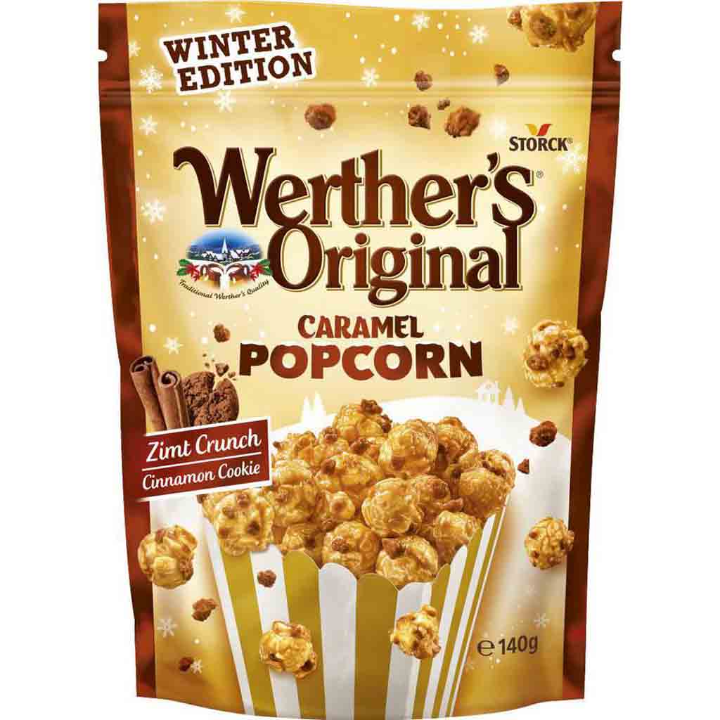 Werthers Original Caramel Popcorn Zimt Crunch 140g MHD:30.9.24