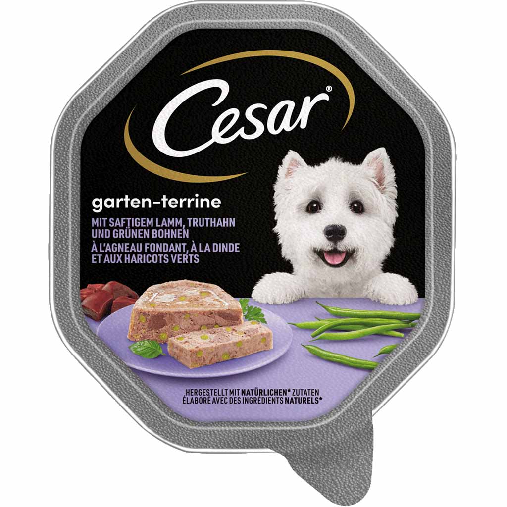 14x Cesar Garten-Terrine mit Lamm, Truthahn und Bohnen á 150g=2,1kg MHD:17.6.23