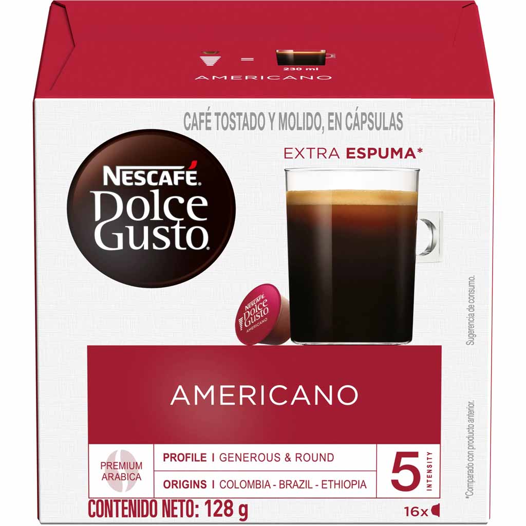 Nescafe Dolce Gusto Kapseln Americano 16 Tassen 128g MHD:30.8.22