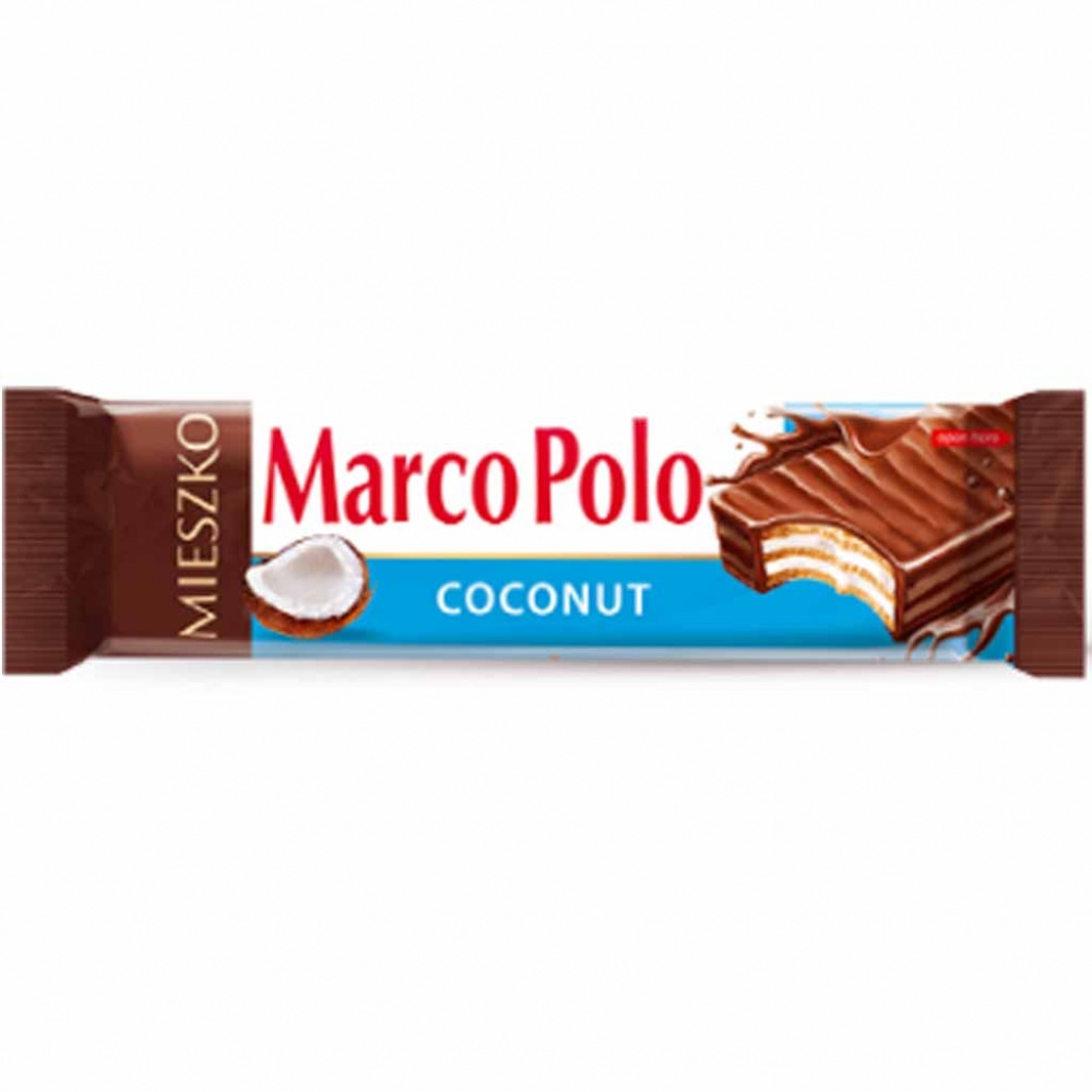 25x Marco Polo Kokos Waffelriegel á 34g=850g MHD:5/20