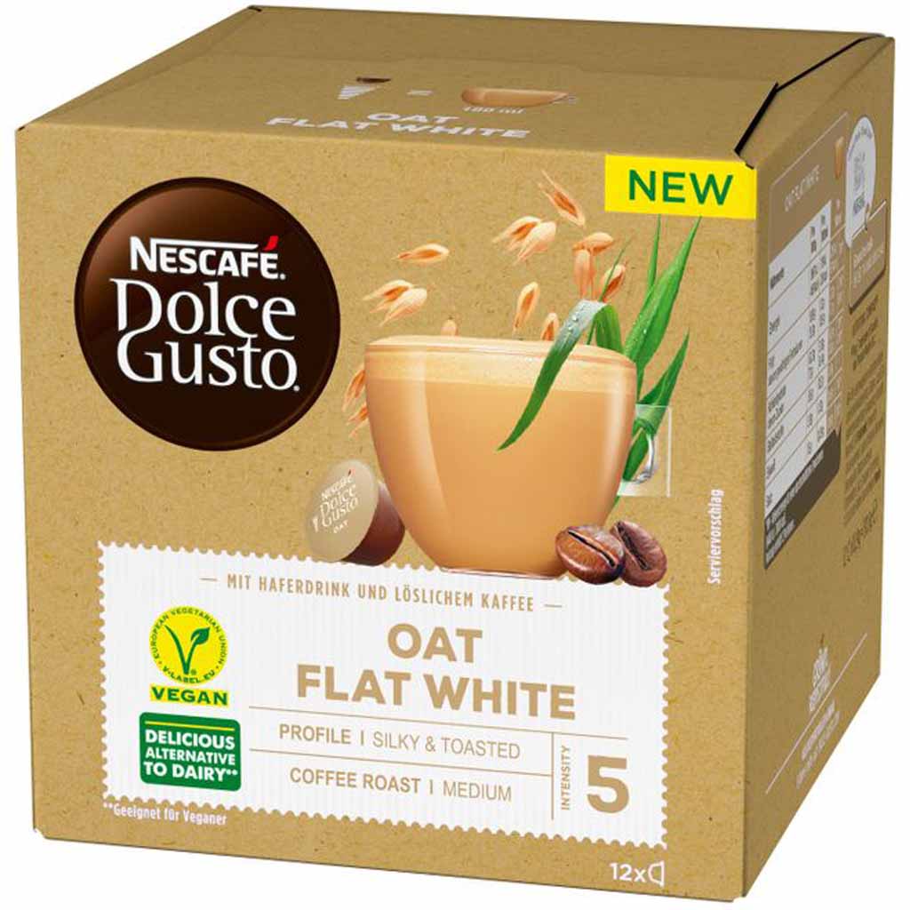 Nescafe Dolce Gusto Kapseln Oat Flat White 12 Tassen 131g MHD:31.7.22