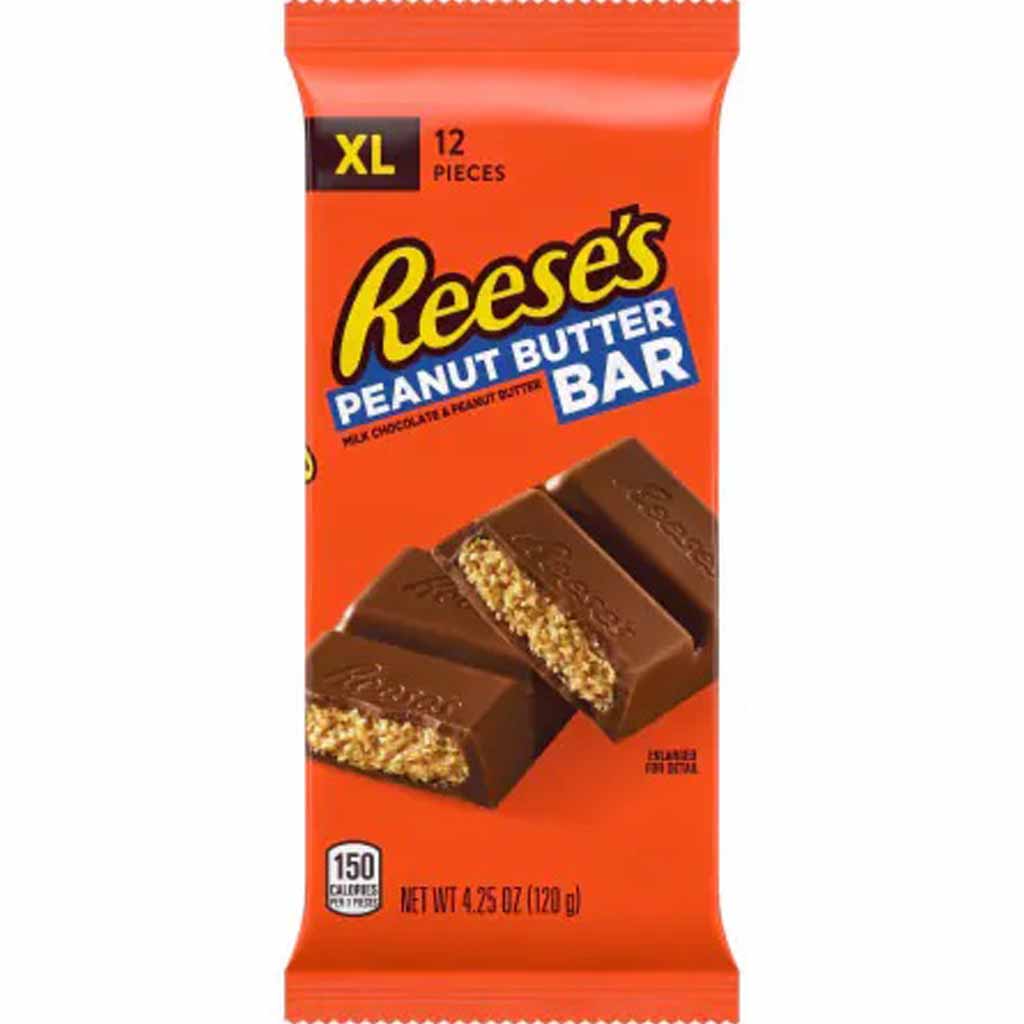 Reeses Peanut Butter Bar Tafelschokolade 120g MHD:30.12.22