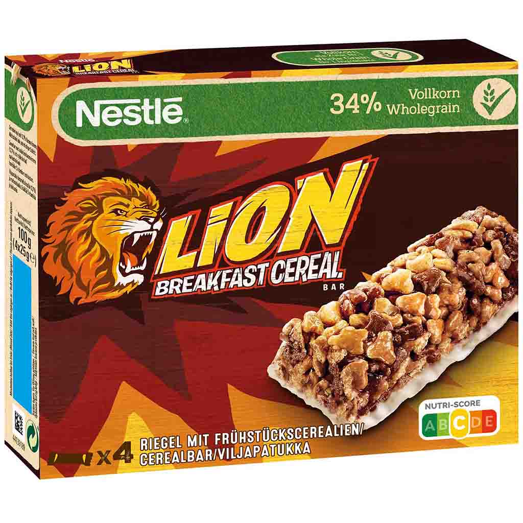Lion Breakfast Cereal Bar 4er 100g MHD:30.3.25