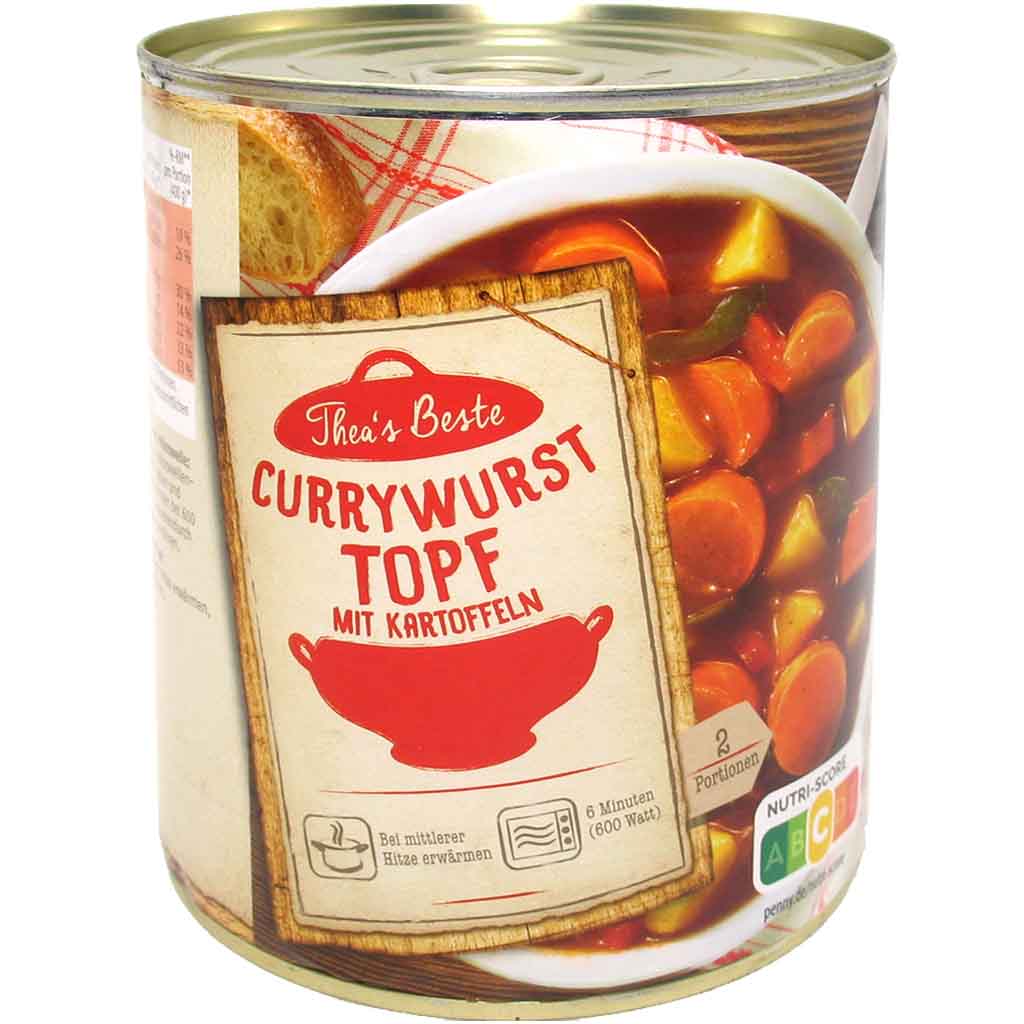 Buss Currywurst Topf 800g MHD:18.10.25