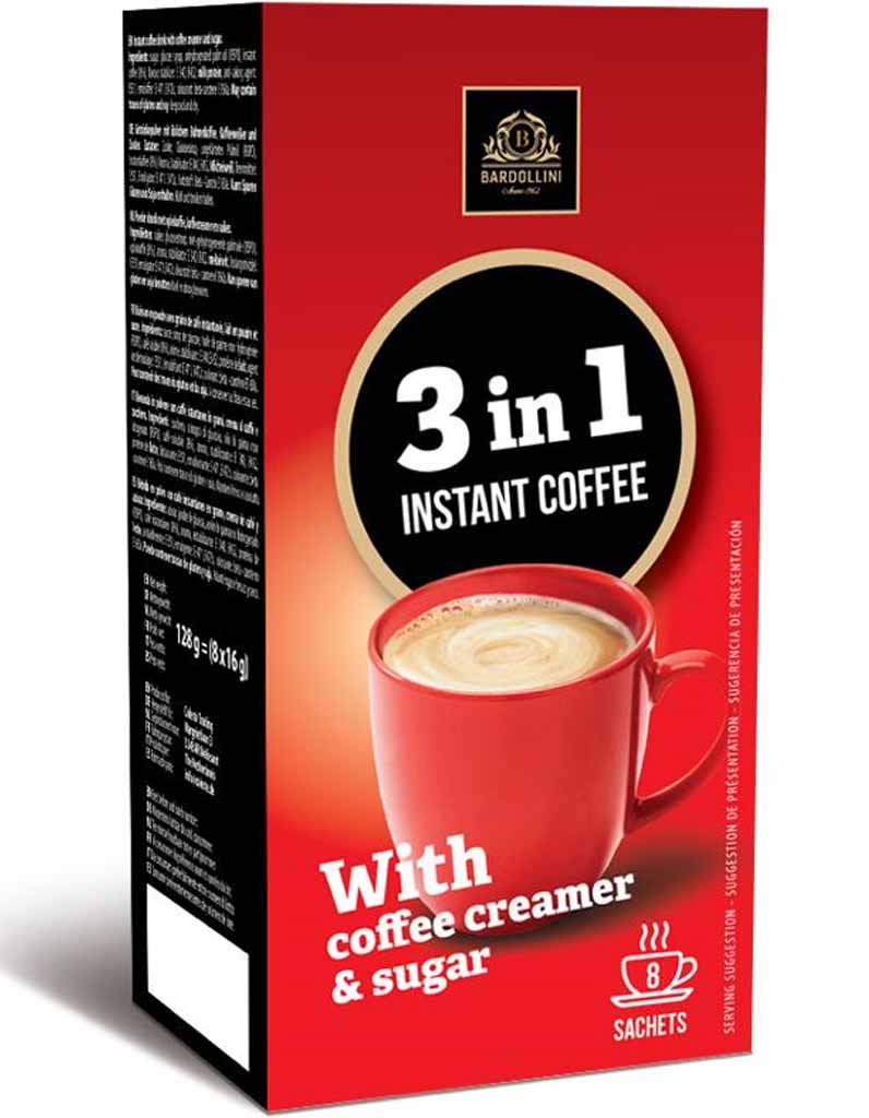 Bardollini Kaffeesticks 3in1 8er 128g MHD:16.10.25