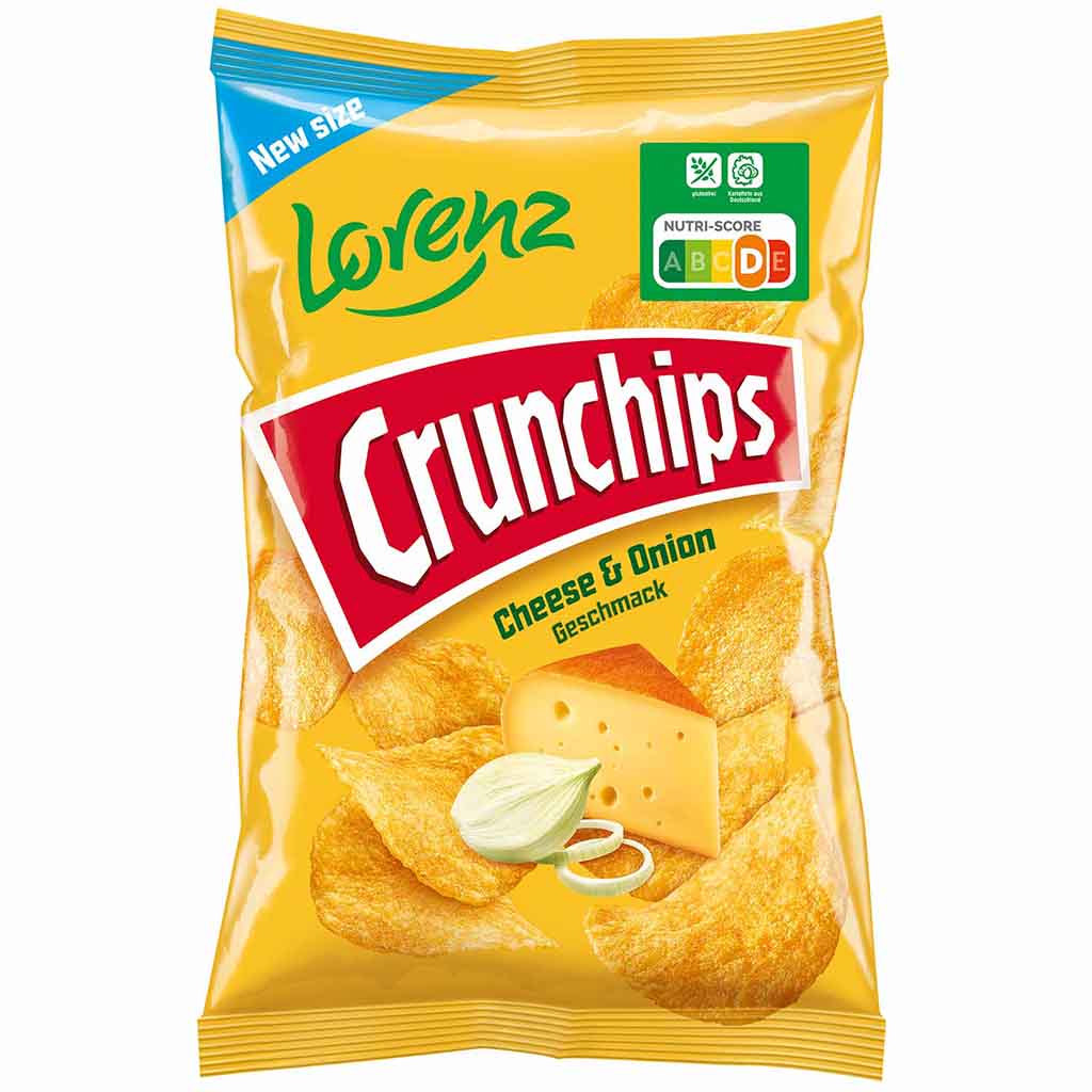 Lorenz Crunchips Cheese & Onion 150g MHD:20.11.24