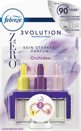 Febreze Lufterfrischer Duftstecker Zero% Orchidee Nachfüllpack, 20 ml