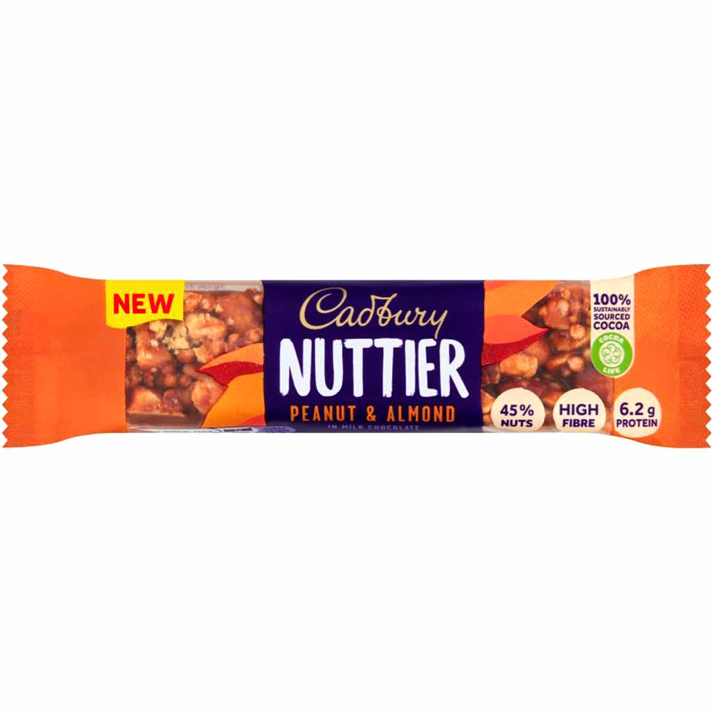 Cadbury Nuttier Peanut & Almond 15x40g=600g MHD:24.7.22