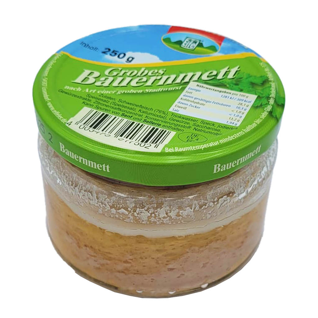 Gutes aus der Eifel Grobes Eifeler Bauernmett nach Hausmacher Art 250g MHD:8.7.26
