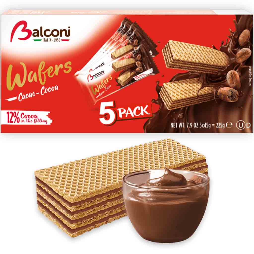 Balconi Waffelschnitten Kakao 5er 225g MHD:28.11.24