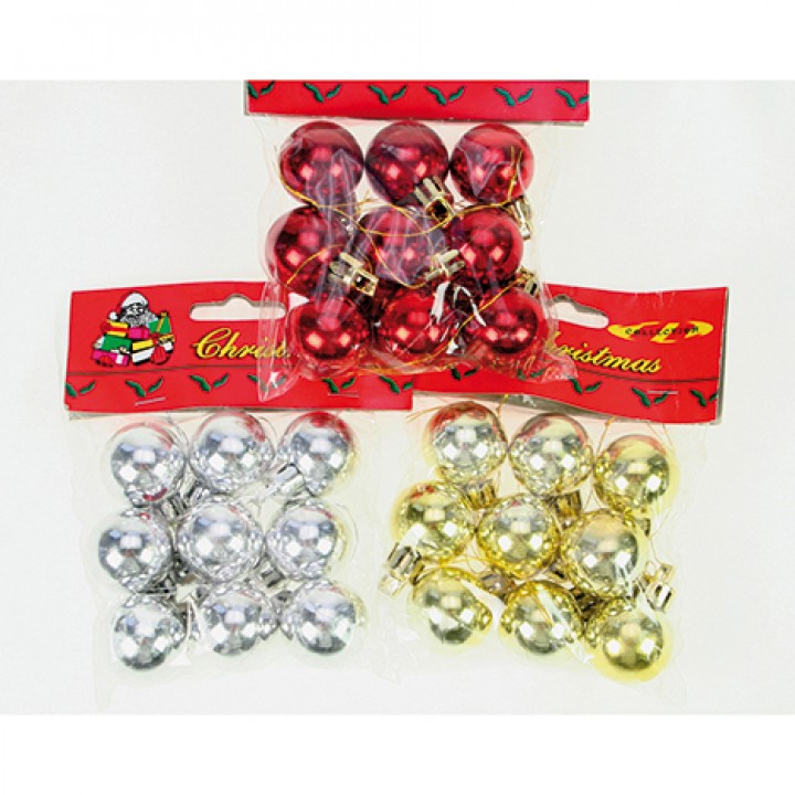 Baumkugeln 9er Set Gold