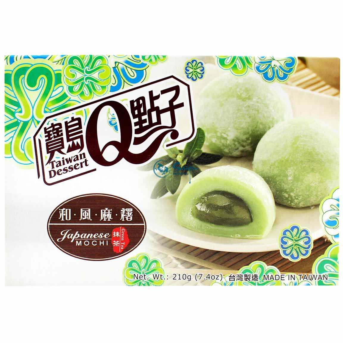4711931018441 - Taiwan Dessert Japan Style Mochi Grüner Tee 210g   ( 6 Mochi ) He Fong