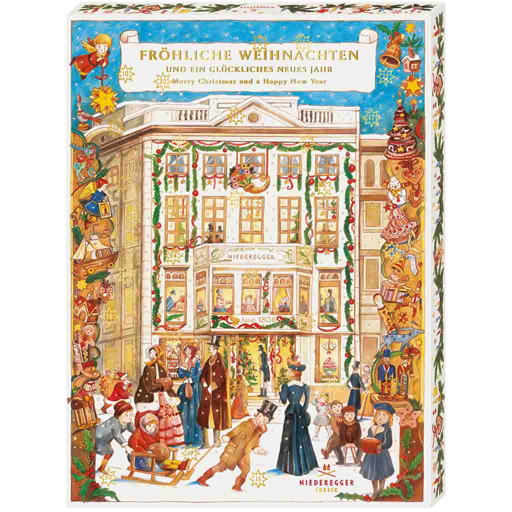 Niederegger Adventskalender Café Niederegger 525g MHD:28.2.24