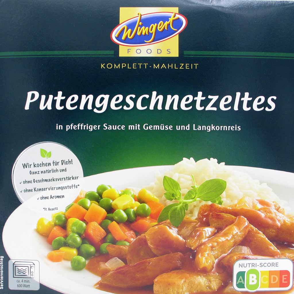 Wingert Fertiggericht Putengeschnetzeltes 400g MHD:13.2.24