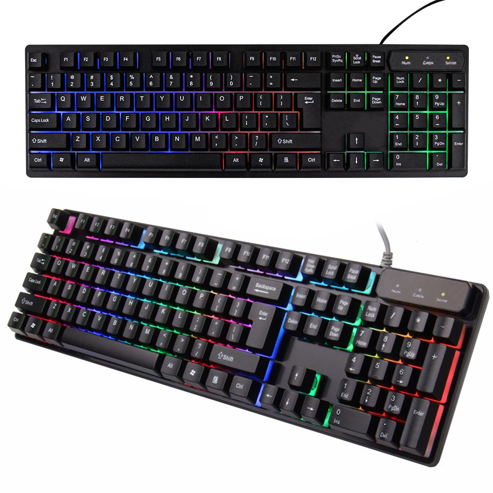 Gaming-Tastatur mit LED-Hintergrundbeleuchtung