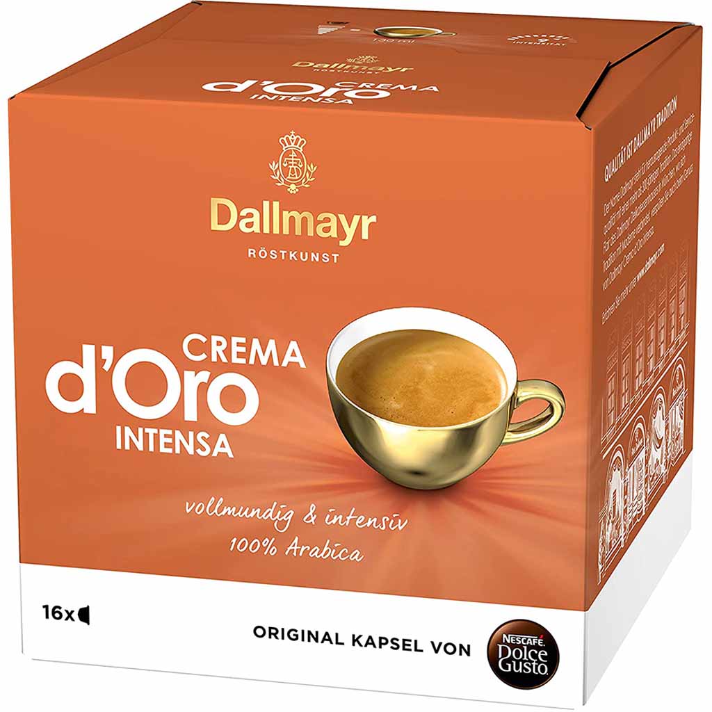 Nescafe Dolce Gusto Kapseln Dallmayr d'Oro Crema Intensa 16 Tassen 112g MHD:30.4.24