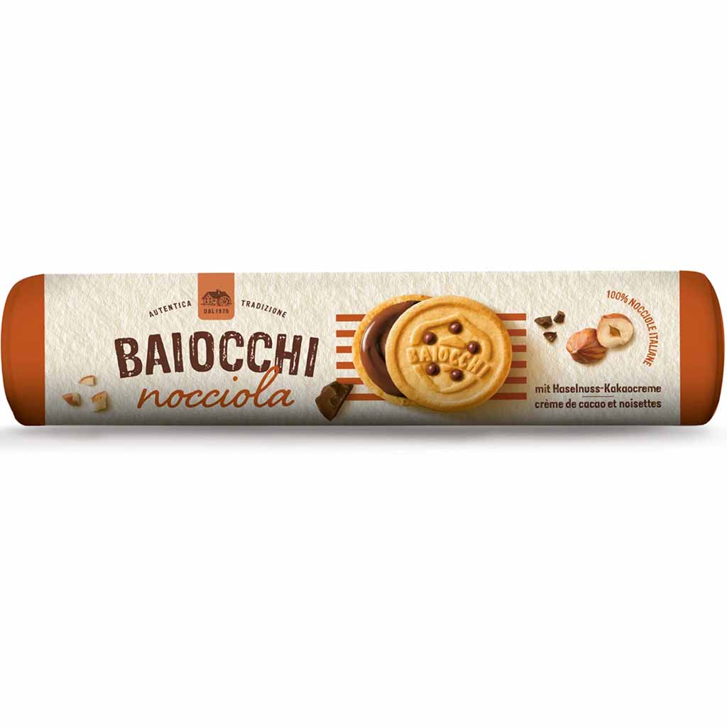Barilla Baiocchi nocciola Doppelkekse 168g MHD:14.11.24