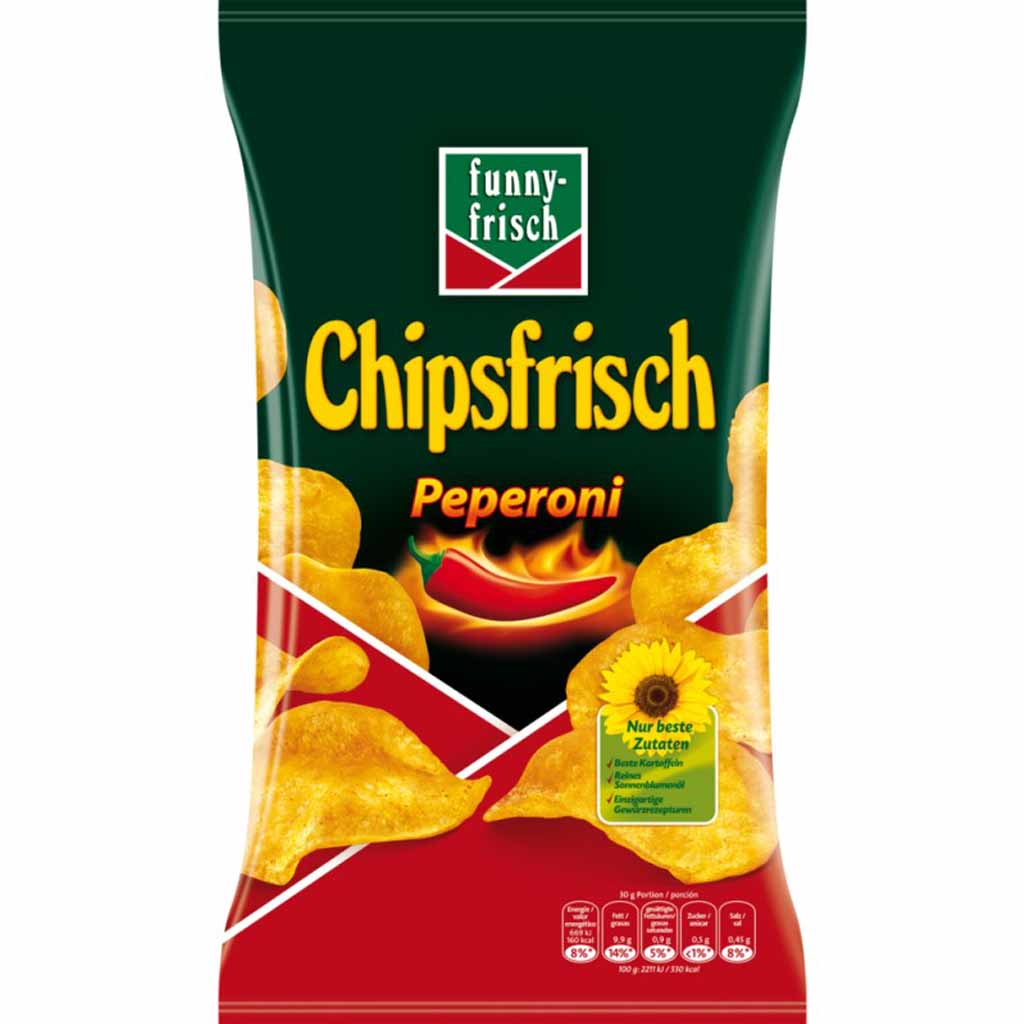 funny frisch Chipsfrisch Peperoni 175g MHD:18.7.22