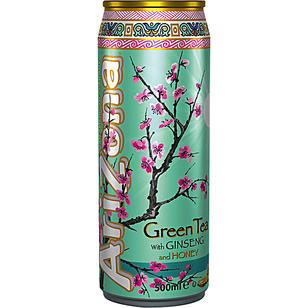 AriZona Green Tea With Ginseng and Honey 500ml Dose zzgl. Einwegpfand MHD:30.7.23