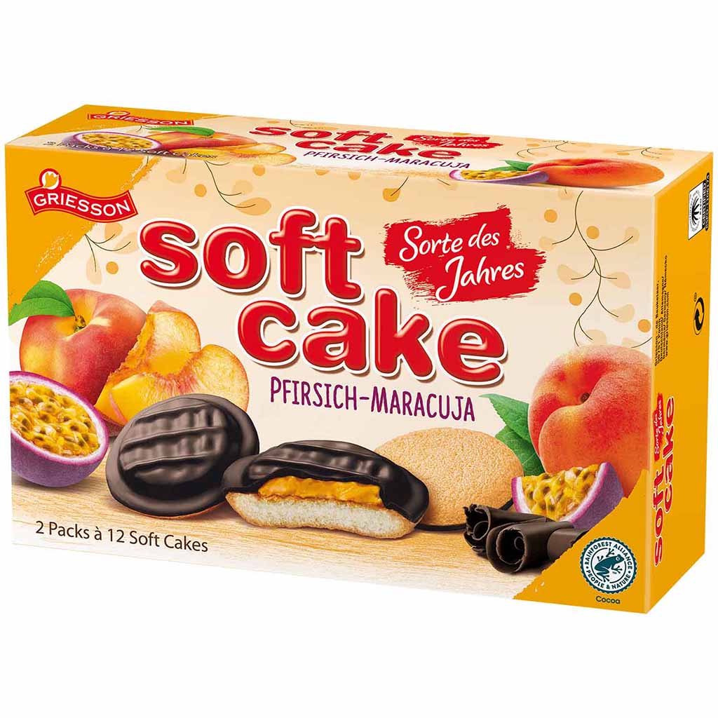 Griesson Soft Cake Pfirsich-Maracuja 2x12 300g MHD:1.4.22