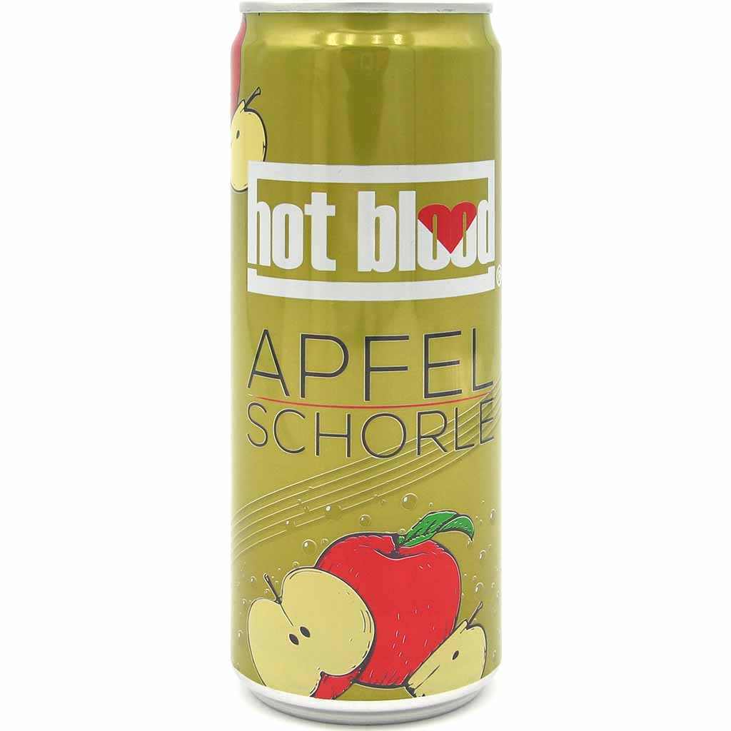hot blood Apfel Schorle Dosen 24 x 330ml MHD:26.12.25