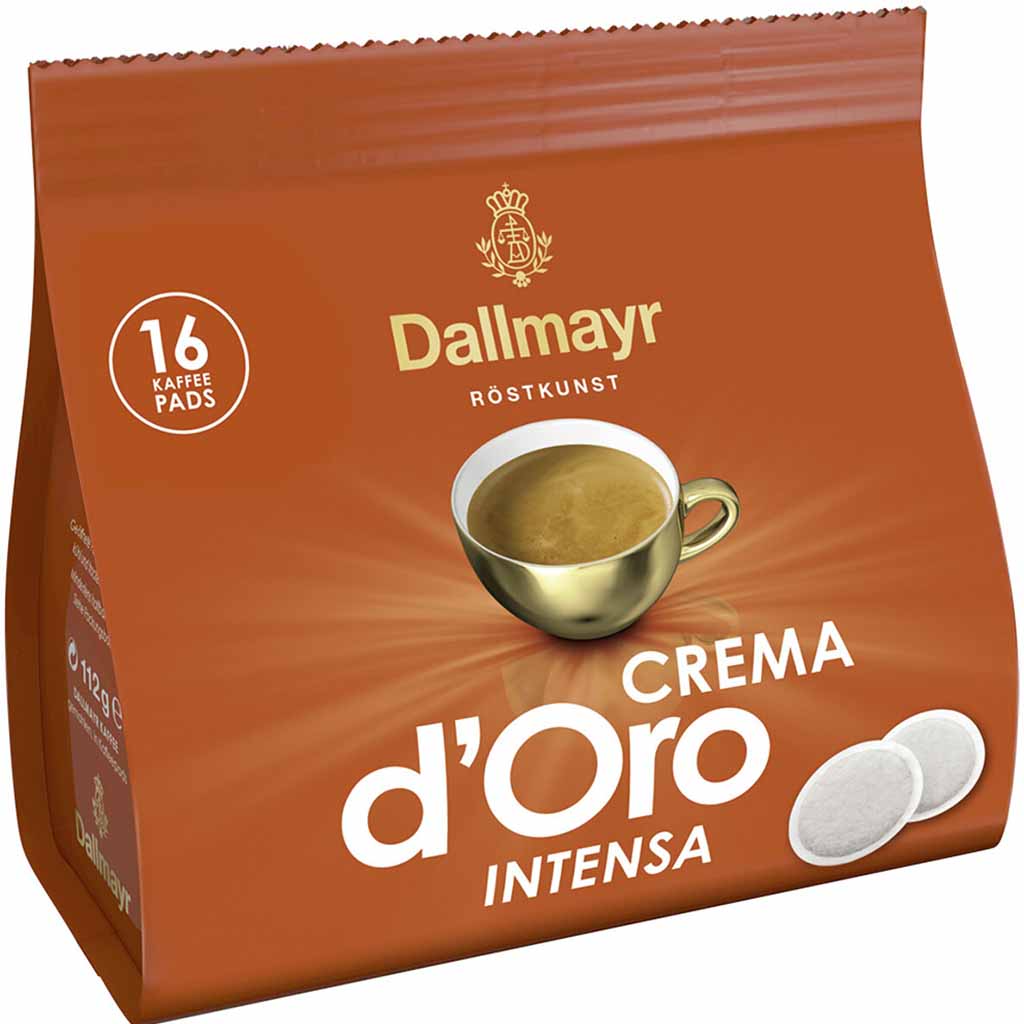 Dallmayr Kaffeepads Crema d´Oro Intensa 16er 112g MHD:28.2.25