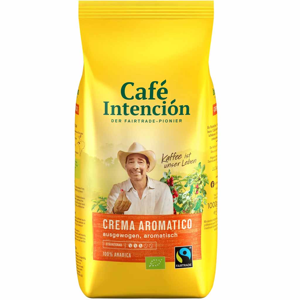 Cafe Intencion Crema Aromatico ganze Bohnen 1000g MHD:30.11.25