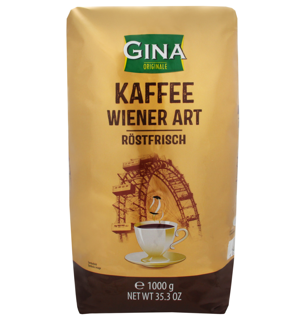 Gina Kaffee Wiener Art ganze Bohnen 1kg MHD:30.11.25