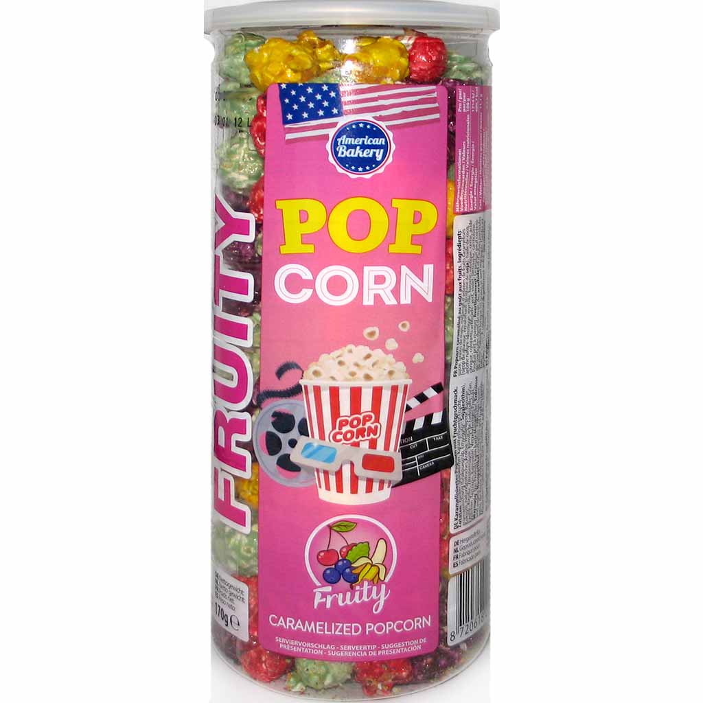 American Bakery Popcorn Fruity 170g MHD:25.4.25