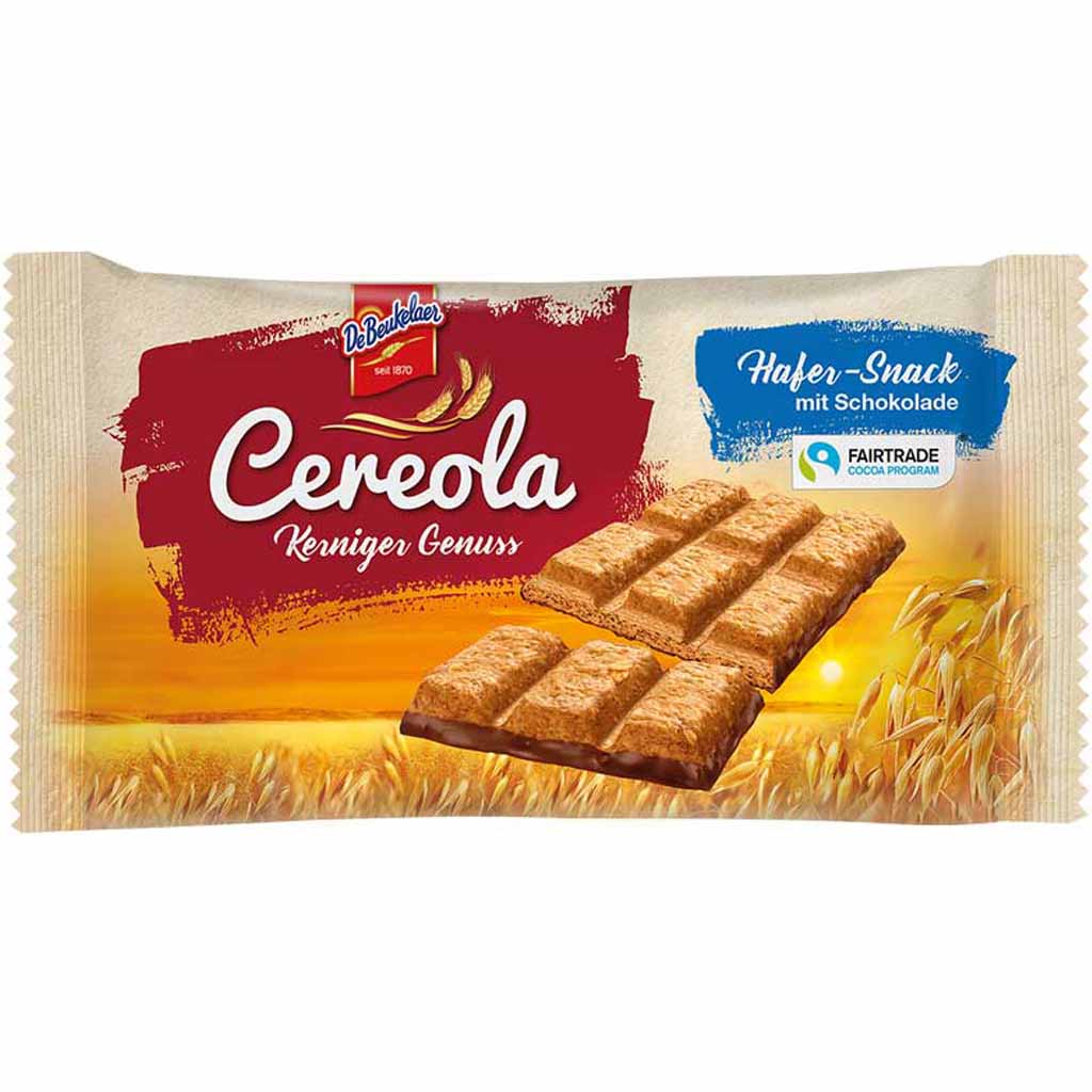 14x DeBeukelaer Cereola Kerniger Genuss Hafer-Snack á 34g=476g MHD:1.10.21