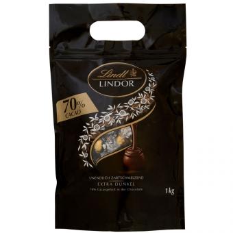 Lindt Lindor Kugeln 70% Extra Dark 1000g MHD:28.2.25