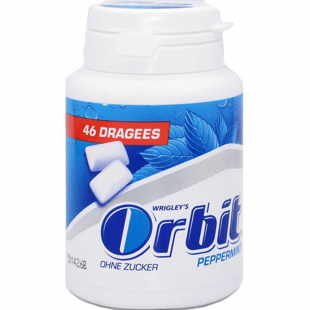 12x Wrigleys Orbit Peppermint á 64g=768g = 552 Kaugummi MHD:29.5.20