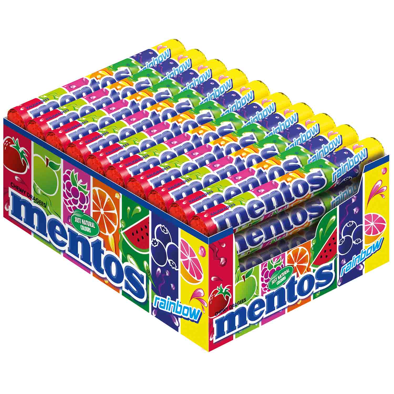 Mentos Kaubonbon Rainbow 40x 37,5g MHD:30.4.27